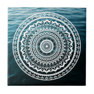 White Mandala Lasse das Set, das Sie kostenlos Fliese
