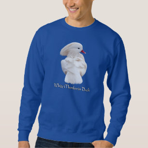White Mandarin Duck Sweatshirt
