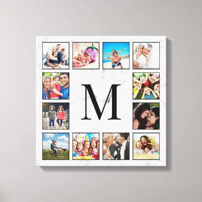 White Marble Stone Pattern Leinwanddruck (Vorderseite)