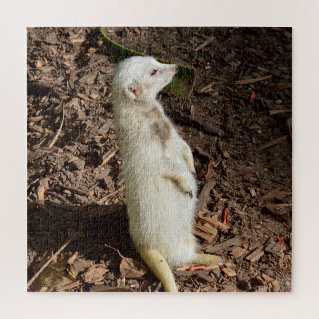 White Meerkat Stehend , Jigsaw Puzzle (Vertikal)