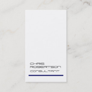 White Midnight Blue Attractive Charm Business Card Visitenkarte