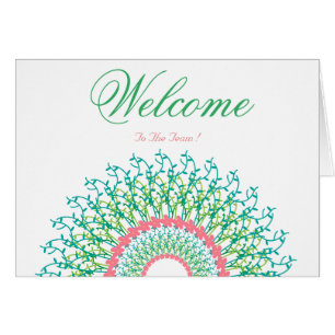 White Minimal Lotus Willkommenswünsche