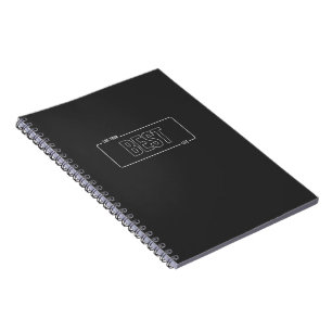 White Minimalistisch Live Your Best Life Notebook Notizblock