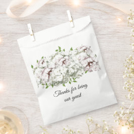 White Mixed Floral Bouquet Gefallen Beutel Geschenktütchen