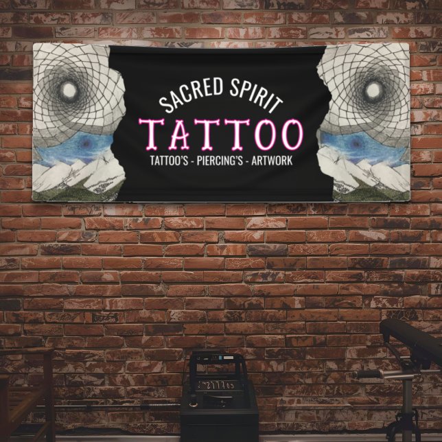 White Modern Text Hand Drawn 2 Photo Business Name Banner (Von Creator hochgeladen)