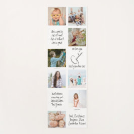 White Modern Typografy Foto Collage Oma Yogamatte