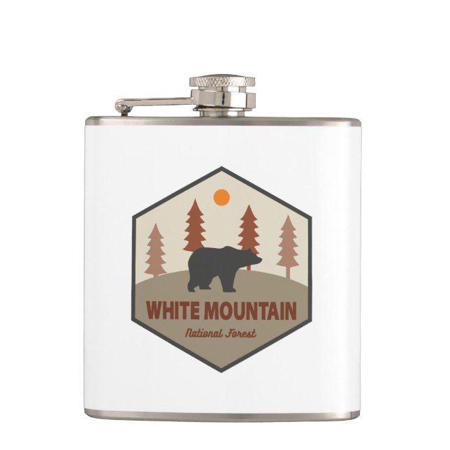 White Mountain National Forest Bear Flachmann (Vorderseite)