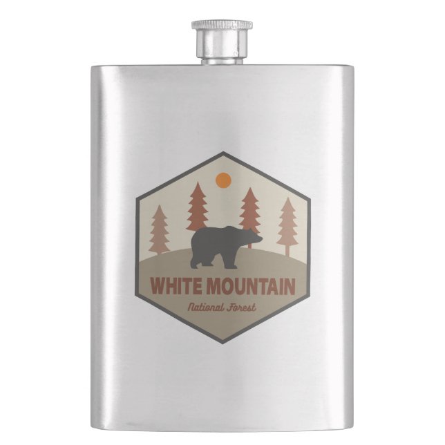 White Mountain National Forest Bear Flachmann (Vorderseite)