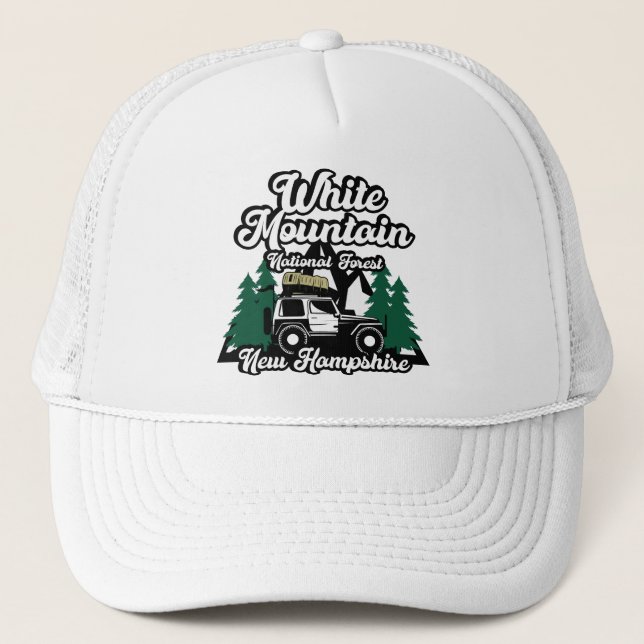 White Mountain National Forest New Hampshire Truckerkappe (Vorderseite)
