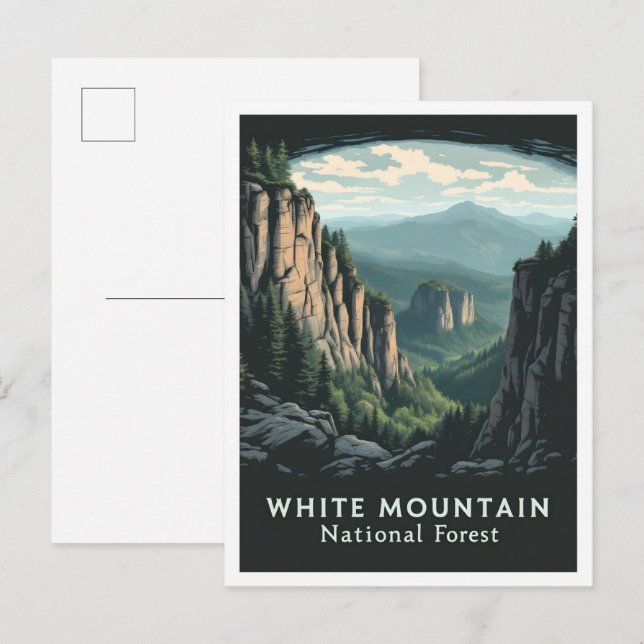 White Mountain National Forest New Hampshire USA Postkarte (Vorne/Hinten)