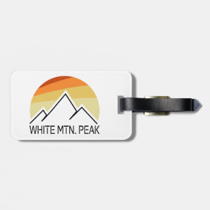 White Mountain Peak California Retro Gepäckanhänger