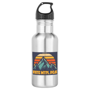 White Mountain Peak California Retro Türkis Edelstahlflasche