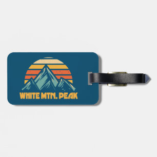 White Mountain Peak California Retro Türkis Gepäckanhänger
