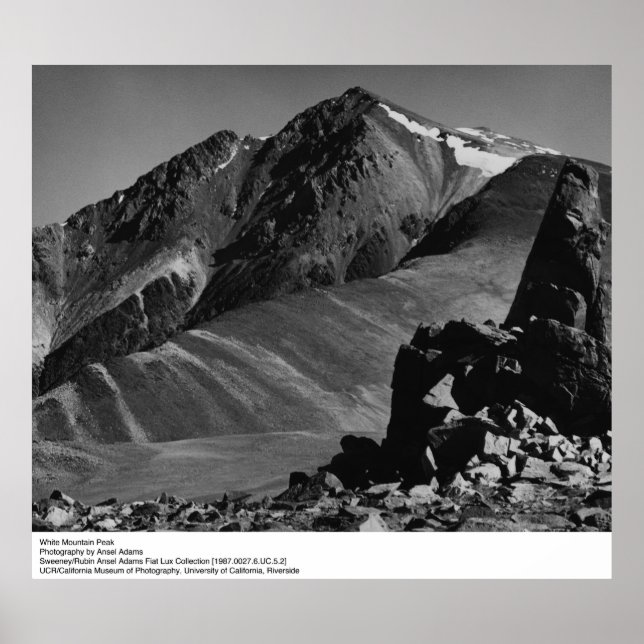 White Mountain Peak von Ansel Adams Poster (Vorne)