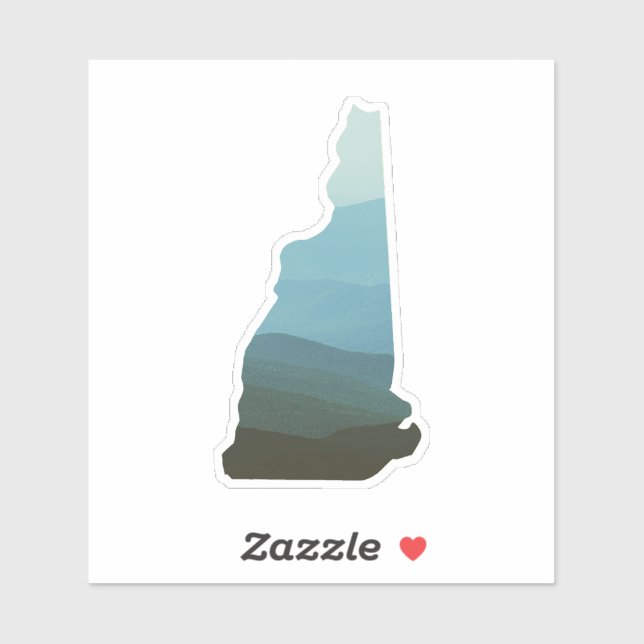 White Mountains in New Hampshire Sticker (Blatt)