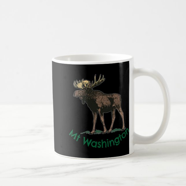 White Mountains Mt Washington New Hampshire Moose  Kaffeetasse (Rechts)