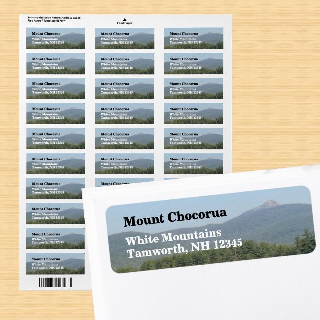 White Mountains New Hampshire Return Address (Von Creator hochgeladen)