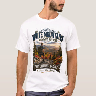 White Mountains Summit Seeker Fryeburg Maine Teena T-Shirt