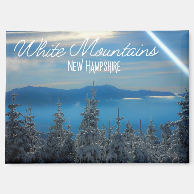 White Mounts New Hampshire Magnet (Recto)