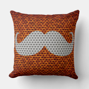White Mustache Metal Hole #2 Kissen