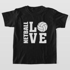 White Netball Liebe, Netball T-Shirt