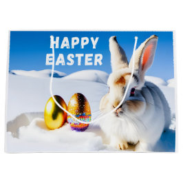 White Oaster Bunny Große Geschenktüte