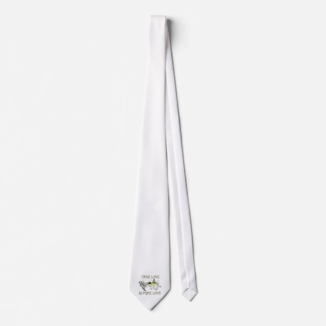 White Oaster Lilis: Wahre Liebe ist reine Liebe Krawatte (Vorderseite)