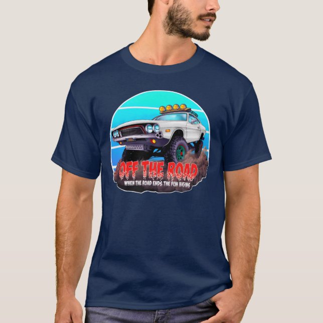 White Offroad Car with quote friend funny T-Shirt (Vorderseite)
