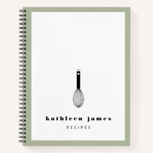 White Olive Green Niedlich Balloon Whisky Notizbuch
