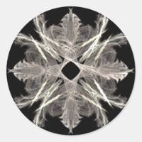 White on Black Fraktal Art Design