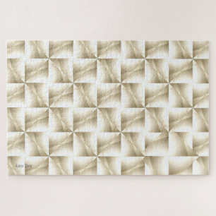 White on White Abstrakt Jigsaw Puzzle