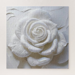 White on White - Skulptur Rose