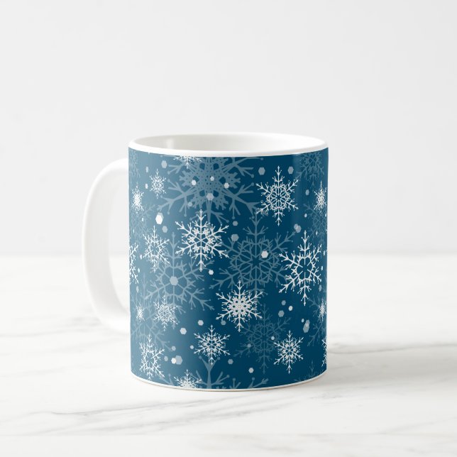 White openwork snowflakes  kaffeetasse (Vorderseite Links)
