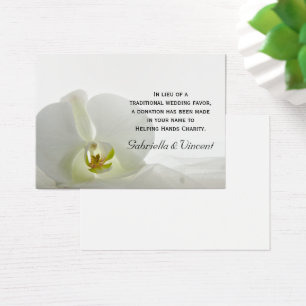 White Orchid and Veil Wedding Wohltätigkeit Fevor 