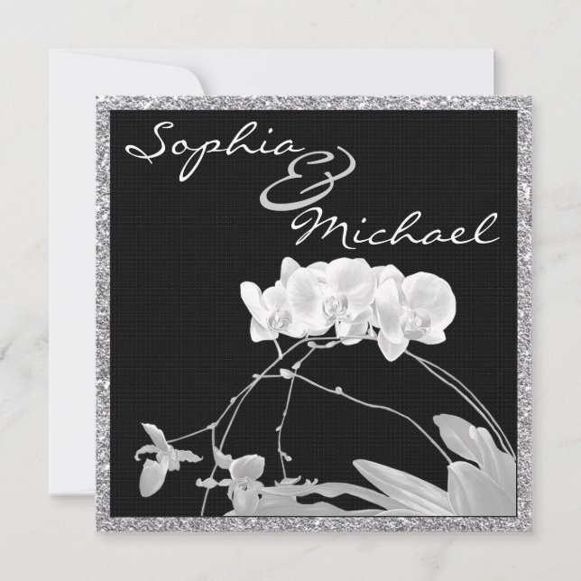 White Orchid CRYSTAL SCHAUT EINLADUNG (Vorderseite)