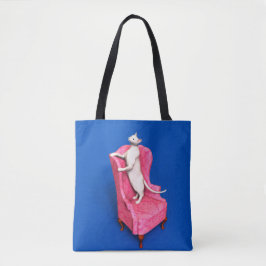 White oriental cat tasche