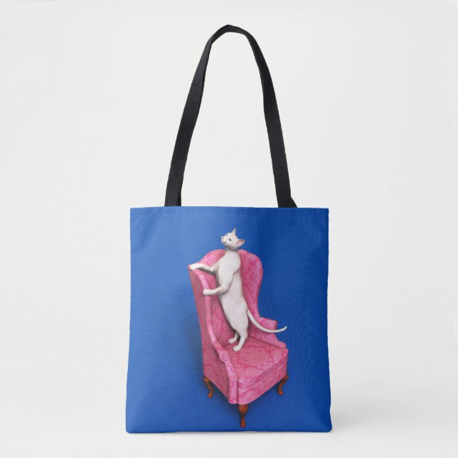 White oriental cat tasche (Vorderseite)