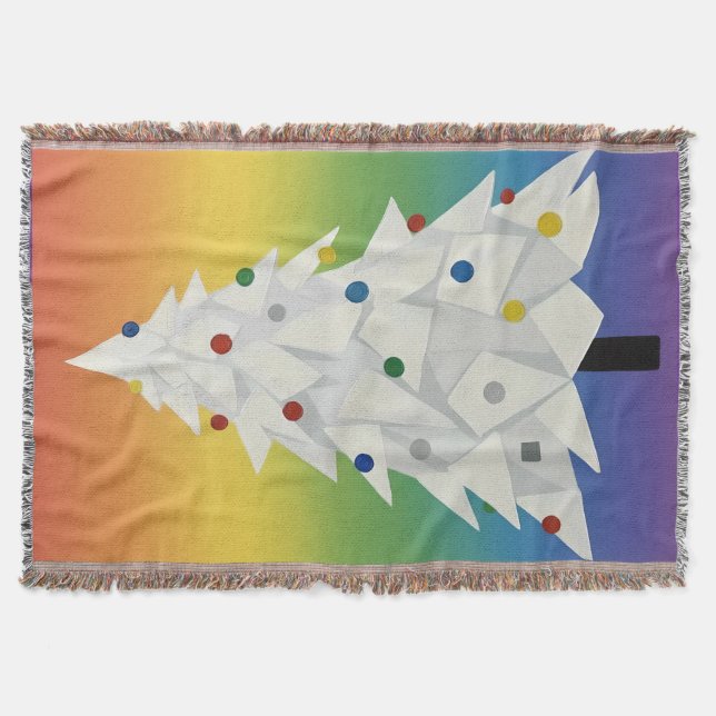 White origami Christmas Tree  Decke (Vorderseite)