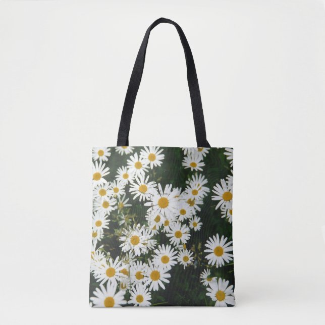 White Oxeye Daisy, Moon Daisy Meadow Tasche (Vorderseite)