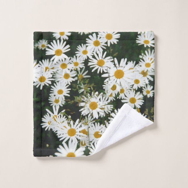 White Oxeye Daisy, Moon Daisy Meadow Waschlappen (Waschlappen)
