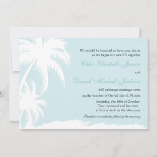 White Palms - Einladungen für Hochzeiten am Strand