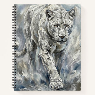 White Panther Journal – Ethereal Majesty Symbolic  Notizbuch