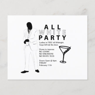 White Party Flyer
