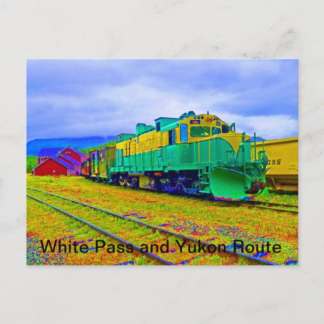 White Pass und Yukon Railway Postkarte (Vorderseite)