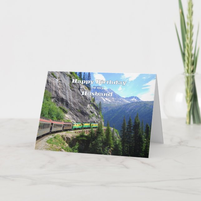 White Pass & Yukon Route Husband Zug Geburtstag Karte (Vorderseite)
