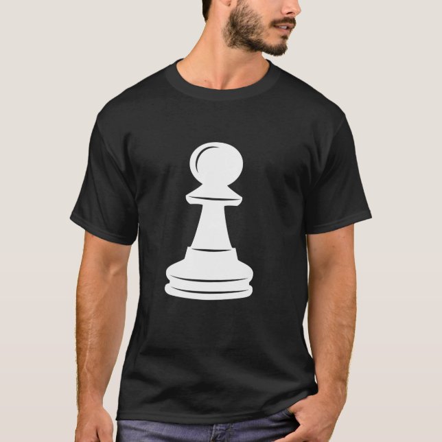 White Pawn Chess Piece Halloween Group Kostüm Che T-Shirt (Vorderseite)