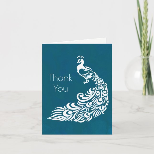 White Peacock Aquamarin Danke (Vorderseite)
