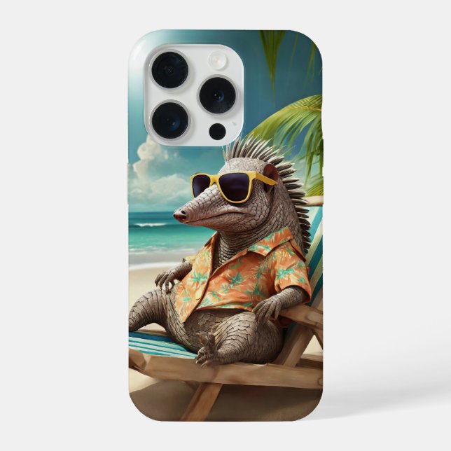 White Peacock iPhone 15 Pro Hülle (Rückseite)