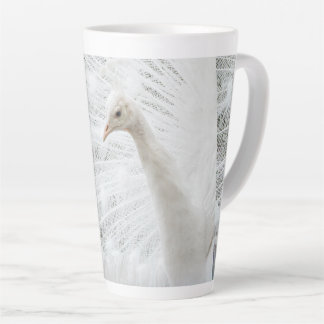 White Peacock schöne Federn Milchtasse