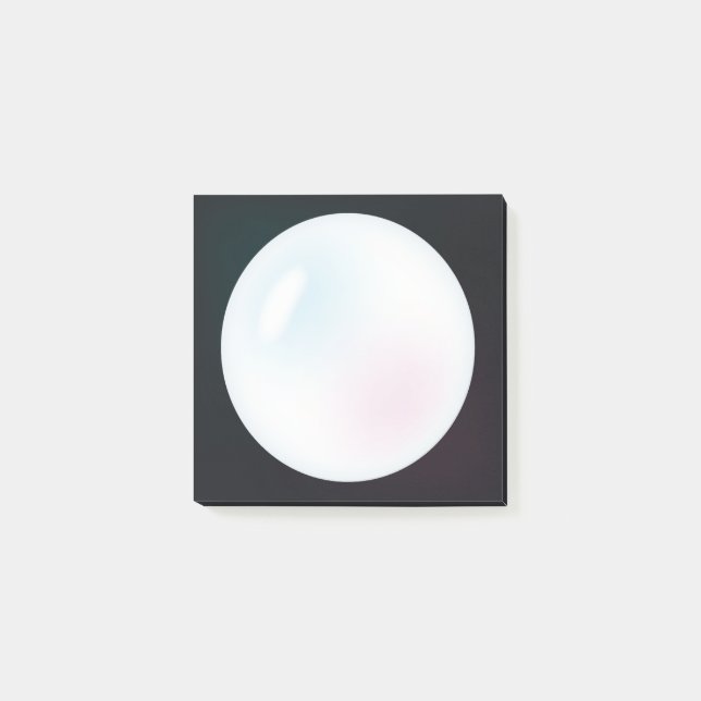 White Pearl Post-it-Hinweise Post-it Klebezettel (Vorderseite)